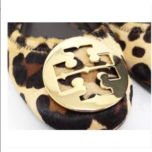Tory Burch Brown Leopard Harako Ballerina Flats